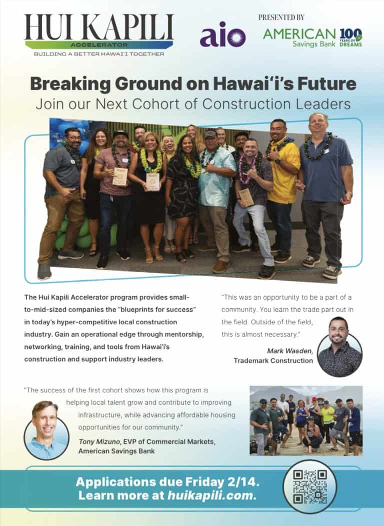 Hui Kapili Cohort enjoying group activity in Hawaii Home and Remodeling Magazine, promoting future participants.