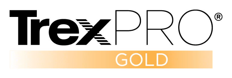 TrexPro Gold badge earned by Hawaii Deck Builders, a certified Trex deck installer specializing in composite decking across Oahu