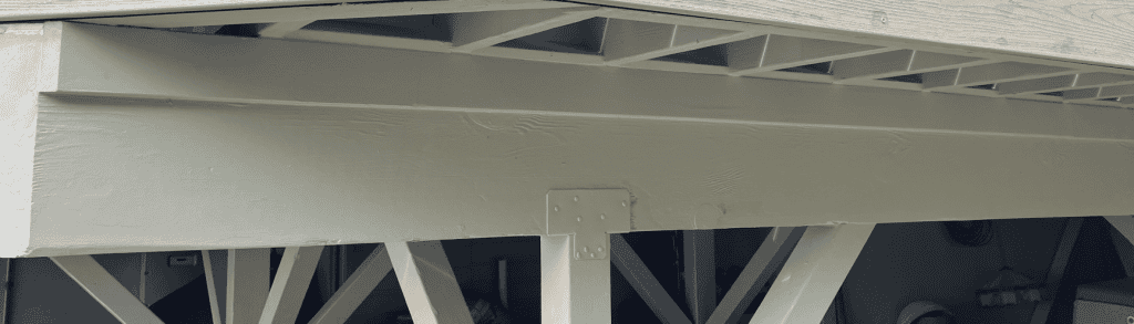 Example of a deck beam, part of a deck substructure in Honolulu, HI