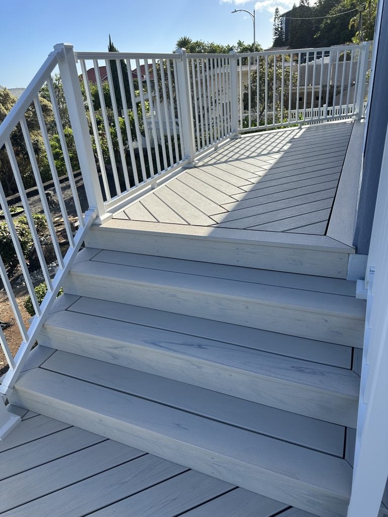 Example of Stairs as Parts of a Deck for Hawaii Homeowners