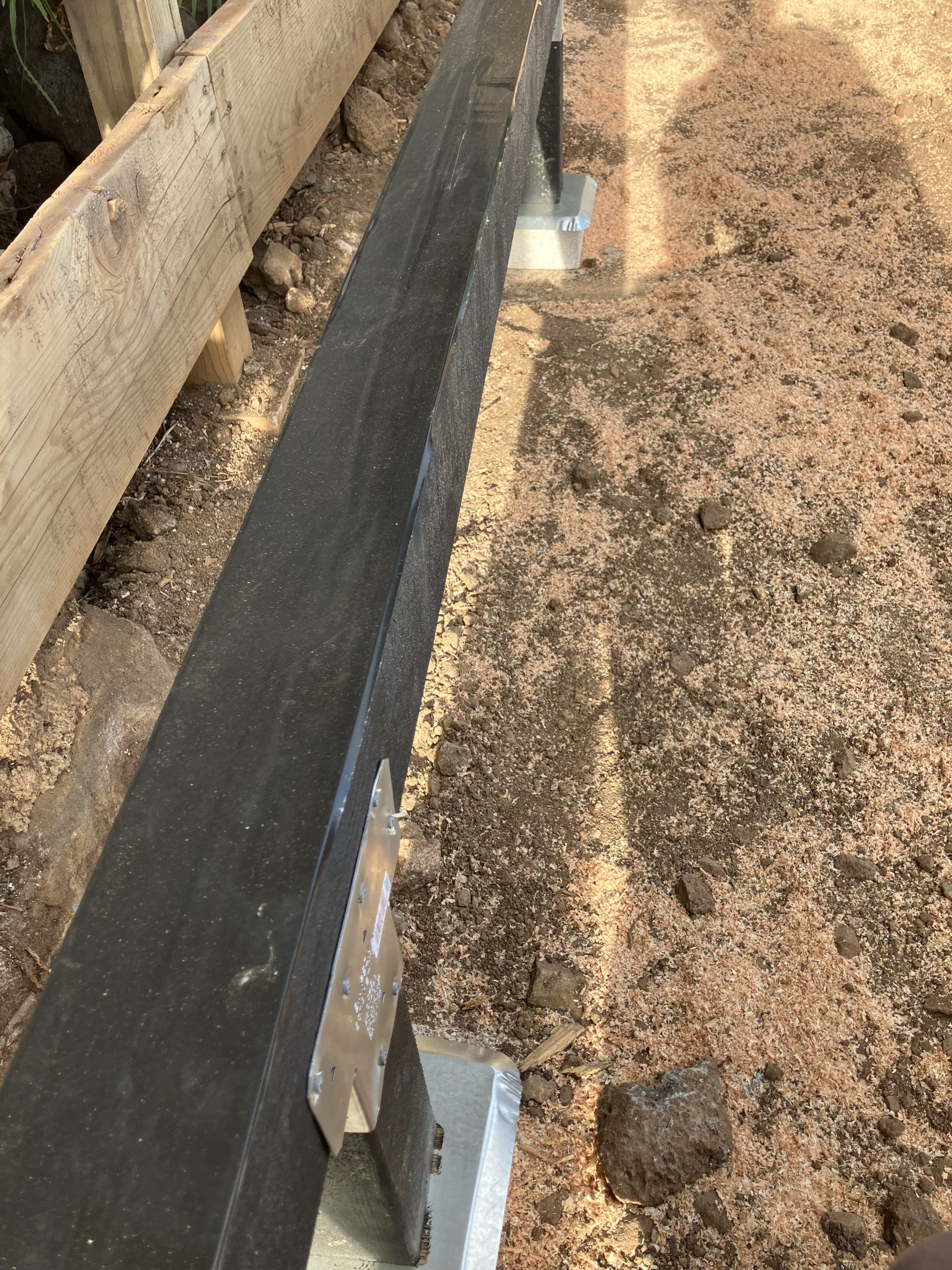 Example of a Beam for a Ground Level Deck Substructure